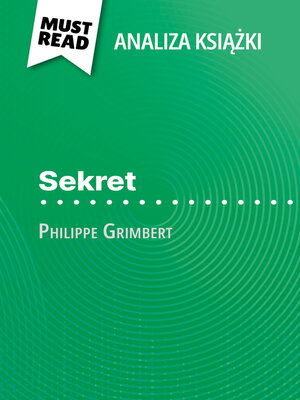 cover image of Sekret książka Philippe Grimbert (Analiza książki)